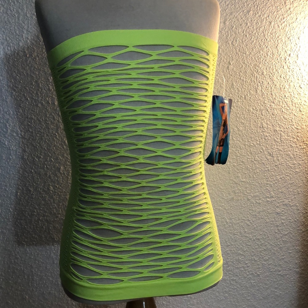 New Neon Net Tube Dress